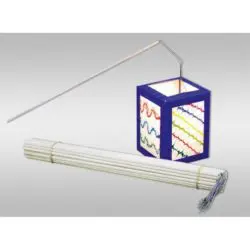 Laternenstab aus Holz mit Bügel