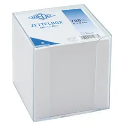 Zettelbox B 95 x H 95 x T 95mm