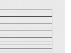 3VRR, 3mm liniert, Schreiblinie verstärkt mit Rand