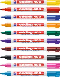 EDDING 400 Permanent Marker mit Rundspitze, Strichbreite 1mm