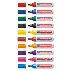EDDING 500 Permanent Marker mit Keilspitze, Strichbreite 2 - 7mm