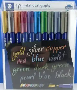 STEADTLER Metallic Calligraphy Etui mit 10 Farben