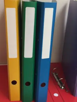 Schülerordner, Ringhefter aus Spezialpappe, 2 Ring 25mm für A4