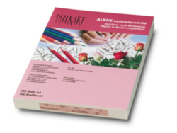 ALBUS Zeichenpapier weiss, mit wenig optischem Aufheller, einseitig gekörnt