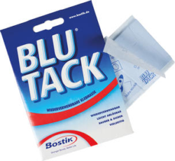 Bostik BLU-TACK, blaue Klebemasse