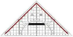 Geo Dreieck transparent aus Acryglas