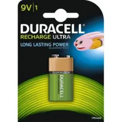 DURACELL Recharge Nickel-Metall-Hydrid Akku, E-Block 9V