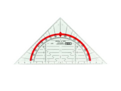 Geo Dreieck transparent aus Acryglas