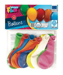 Luftballons rund farbig