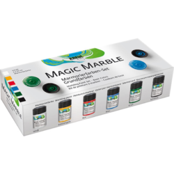 Marmorierfarbe Magic Marble, Set Grundfarben