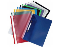 Schnellhefter Deckel transparent genarbt für A4