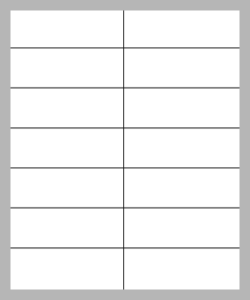 Vocabulaire 7mm liniert, mit Mittellinie