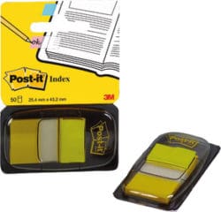 POST-IT Index Marker 680, beschriftbar und wiederablösbar 25,4 x 43,6mm 