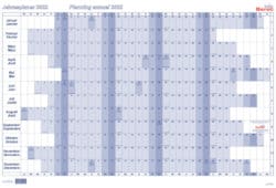 BEREC® Jahresplaner Querformat 2026