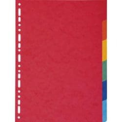 Register, Kartonregister Vollformat für A4 farbig, mit Indexblatt