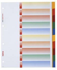 KOLMA Kunstoffregister für A4+ Vollformat überbreit für Zeigetaschen