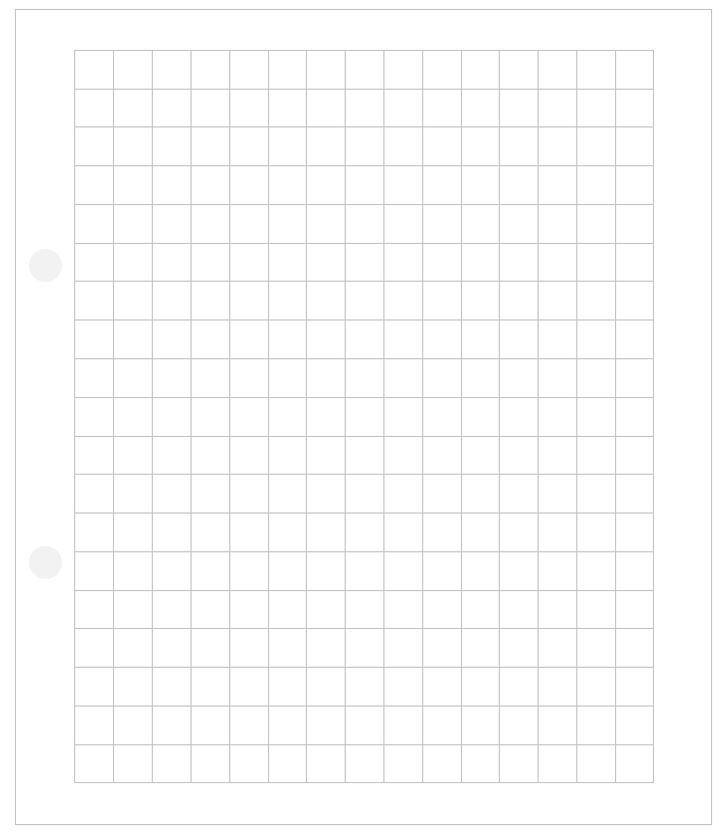 Kariert mit Rand 10 mm 2x gelocht