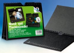 Wand- und Tischkalender, schwarz