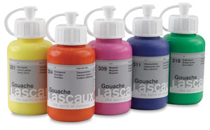 LASCAUX Gouache 250ml, samtmatt