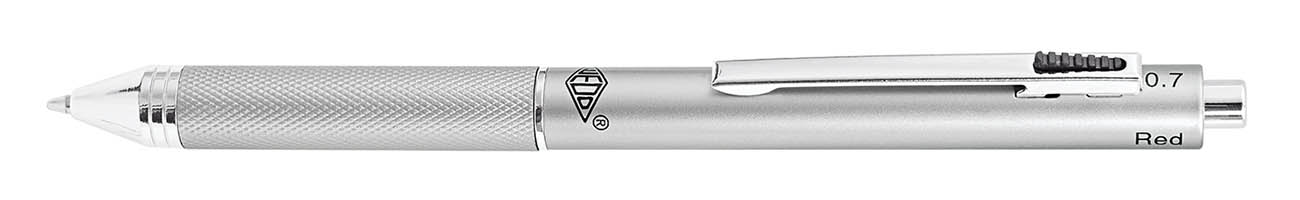 WEDO Dreifarb-Kugelschreiber mit Bleistift und Sichtwahl-Druckmechanik – Bild 2