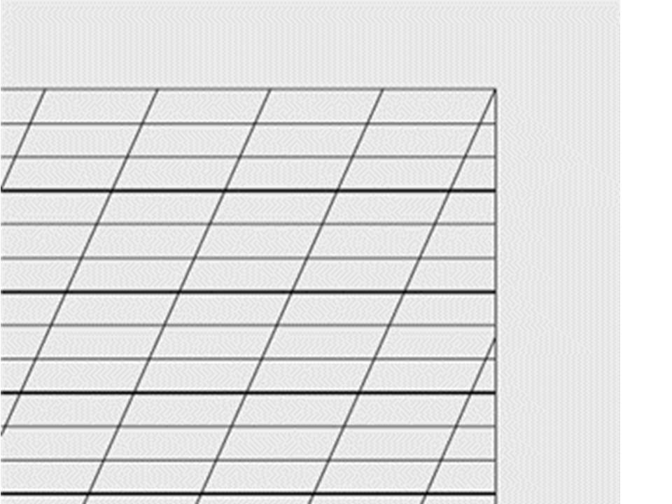 410VSRR, 4 x 10mm schräg kariert, 3. Linie verstärkt, mit Rand