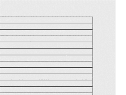 3VRR, 3mm liniert, Schreiblinie verstärkt mit Rand