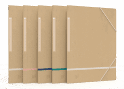 OXFORD Gummibandmappe A4, 3 Einschlagklappen, aus recyceltem Karton