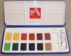 CARAN d´ACHE Malkasten Wasserfarben, Gouache Farbnäpfli