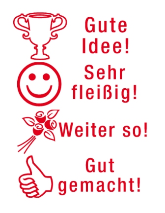 Siebdruck-Stempel Perpetuum, 4 in 1