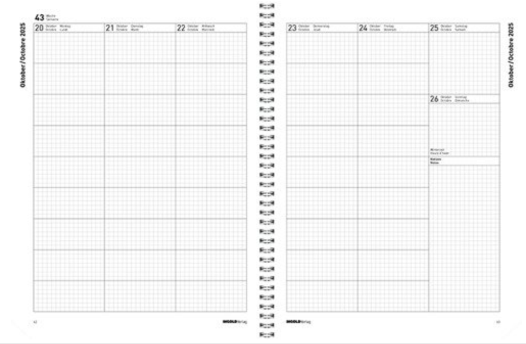 Agenda Edition Flower 2026/2027 Spiralbindung – Bild 2