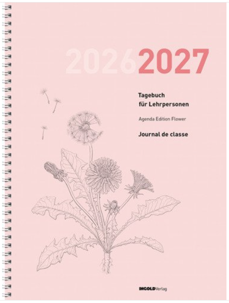 Agenda Edition Flower 2026/2027 Spiralbindung