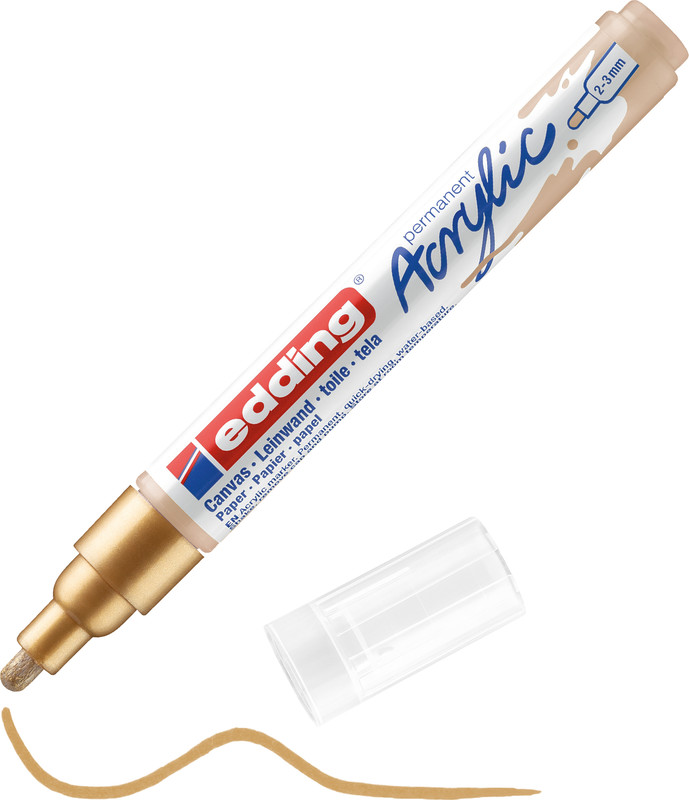 EDDING® Acrylic Marker 5100 mit Rundspitze 2 - 3 mm