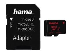 HAMA Speicherkarte microSDHC Class 3 + SD-Adapter