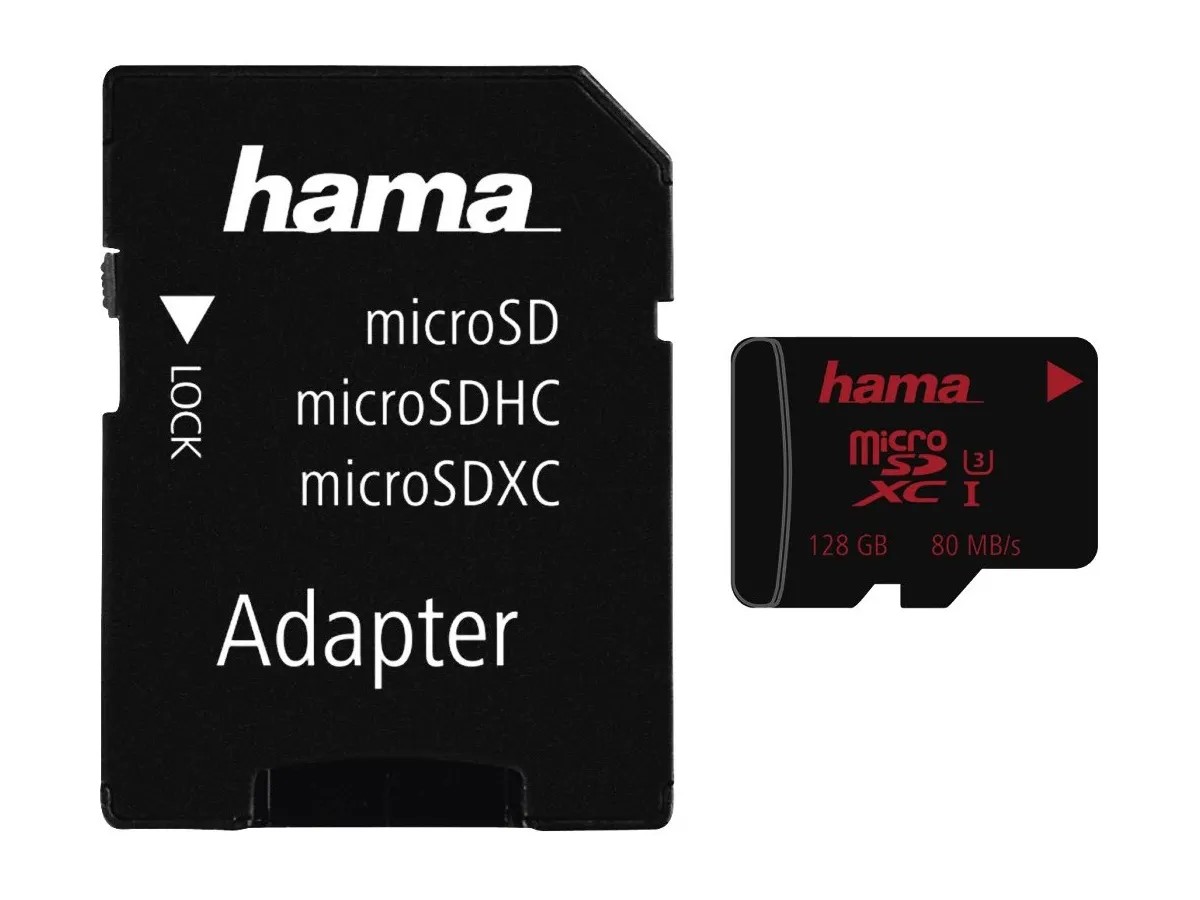 HAMA Speicherkarte microSDHC Class 3 + SD-Adapter