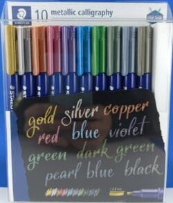 STEADTLER Metallic Calligraphy Etui mit 10 Farben