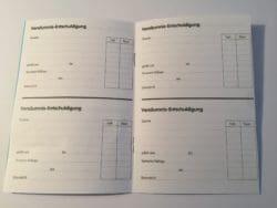 Entschuldigungsheft
