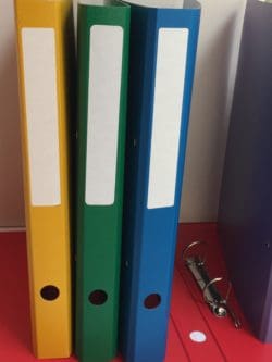 Schülerordner, Ringhefter aus Spezialpappe, 2 Ring 25mm für A4