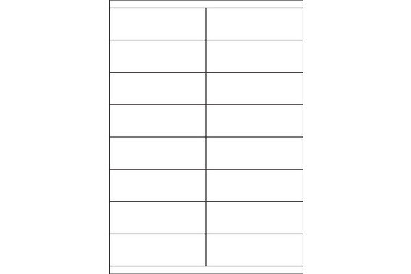 KORES Universal- Etiketten, weiss, selbstklebend