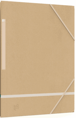 OXFORD Gummibandmappe A4, 3 Einschlagklappen, aus recyceltem Karton