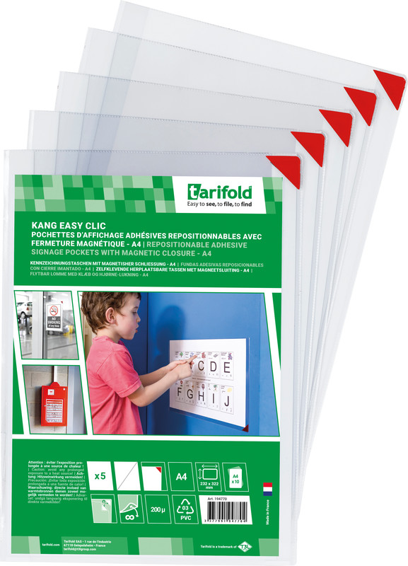 TARIFOLD® t-view Selbstklebetaschen Kang® easy clic