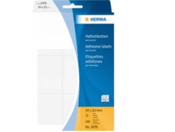 HERMA, Haftetiketten, weiss, Gummierung stark haftend 