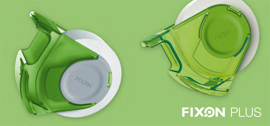 FixOn PLUS Abroller mit zwei integrierten Cuttern ohne Klebefilm – Bild 2