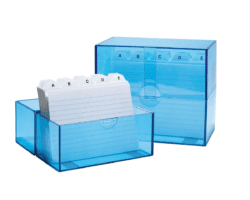 Karteibox A6 gefüllt