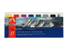 CARAN d´ACHE Malkasten Wasserfarben, Gouache Farbnäpfli