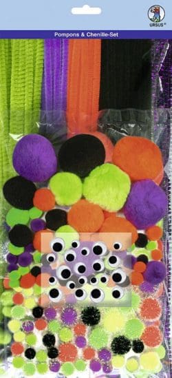 Pfeiffenputzer und Pompons Set