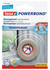 TESA® Powerbond® Montageband transparent