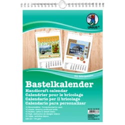Bastelkalender A4 weiss